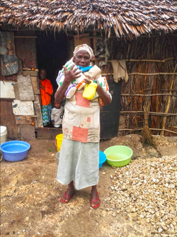 Erste Verteilung von Lebensmitteln in Kenia für die Hungersnot