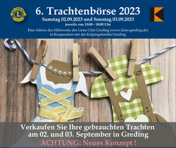Trachtenbörse 2023 in Greding am 02. und 03. September