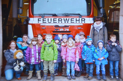 Vorschulkinder besuchten Feuerwehr Nürnberg