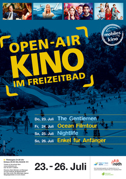 Open Air-Kino im Freizeitbad