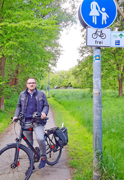 Jakobs-Radpilgerweg in Schwabach ausgeschildert