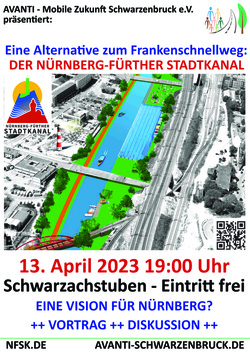 Kostenloser Vortrag NFSK „Die A73 wird zum Stadtkanal  - Utopie oder handfestes Projekt?“