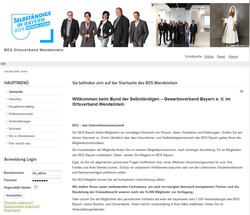 Bund der Selbständigen Wendelstein: Relaunch der Website