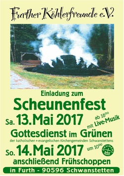 Scheunenfest und Gottesdienst im Grünen 13./14. Mai 2017