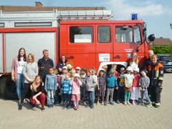 Besuch bei der Feuerwehr in Leerstetten