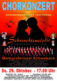 Chorkonzert der Chorgemeinschaft Katzwang "Sehnsuchtsmelodie"