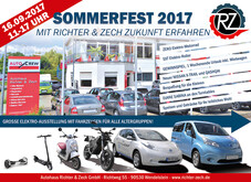 Sommerfest für Groß und Klein mit Elektrofahrzeugen