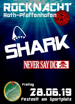 Rocknacht in Roth-Pfaffenhofen mit Shark und Never Say Die