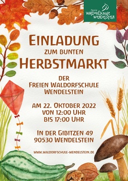 Bunter Herbstmarkt der Freien Waldorfschule Wendelstein