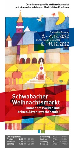 Schwabacher Weihnachtsmarkt 2022 am 3. Advent