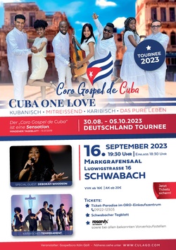 CUBA ONE LOVE Tournee 2023 – „Coro Gospel de Cuba“ feat. Deborah Woodson