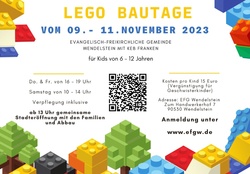 Lego®Tage in der EFG Wendelstein vom 09.-11.11.2023