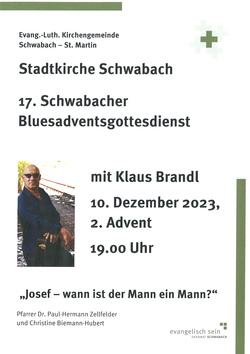Bluesadventsgottesdienst in der Stadtkirche Schwabach