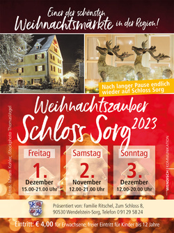 Weihnachtszauber auf Schloss Sorg