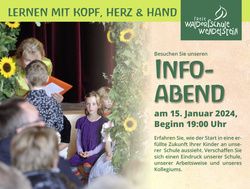 Infoabend zum Schulbeginn 2024/25 der Freien Waldorfschule Wendelstein