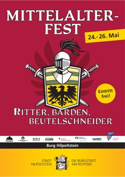 Mittelalterfest „Ritter, Barden, Beutelschneider“ auf der Burg Hilpoltstein – EINTRITT FREI