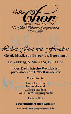 Lobet Gott mit Freuden - Geistliche Musik von Barock bis Gegenwart