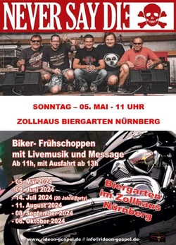 Never-Say-Die - Ride On Biker Frühschoppen im Zollhausbiergarten